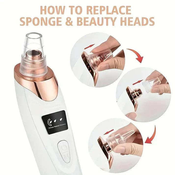 5-In-1 Rechargeable Suction Acne & Blackhead Remover – Deep Clean, Clear Skin