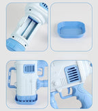 Bazooka Bubble Gun – 32-Hole Gatling Bubble Machine